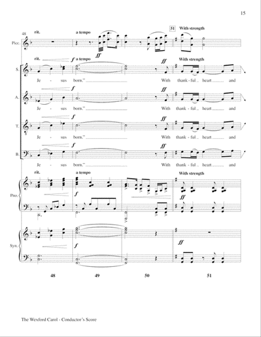 The Wexford Carol The Wexford Carol Choir scores gallery preview page 15