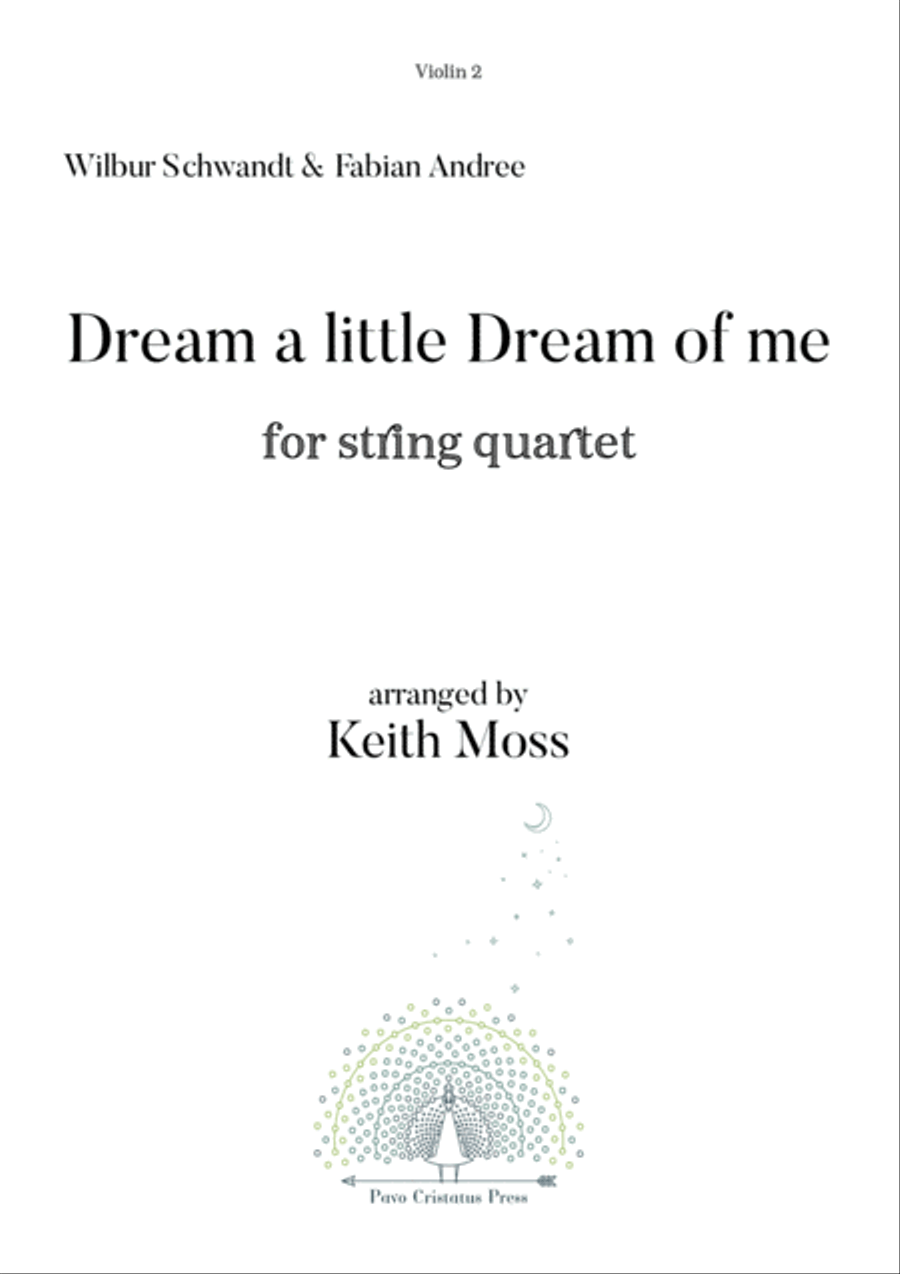 Dream A Little Dream Of Me String Quartet scores gallery preview page 6