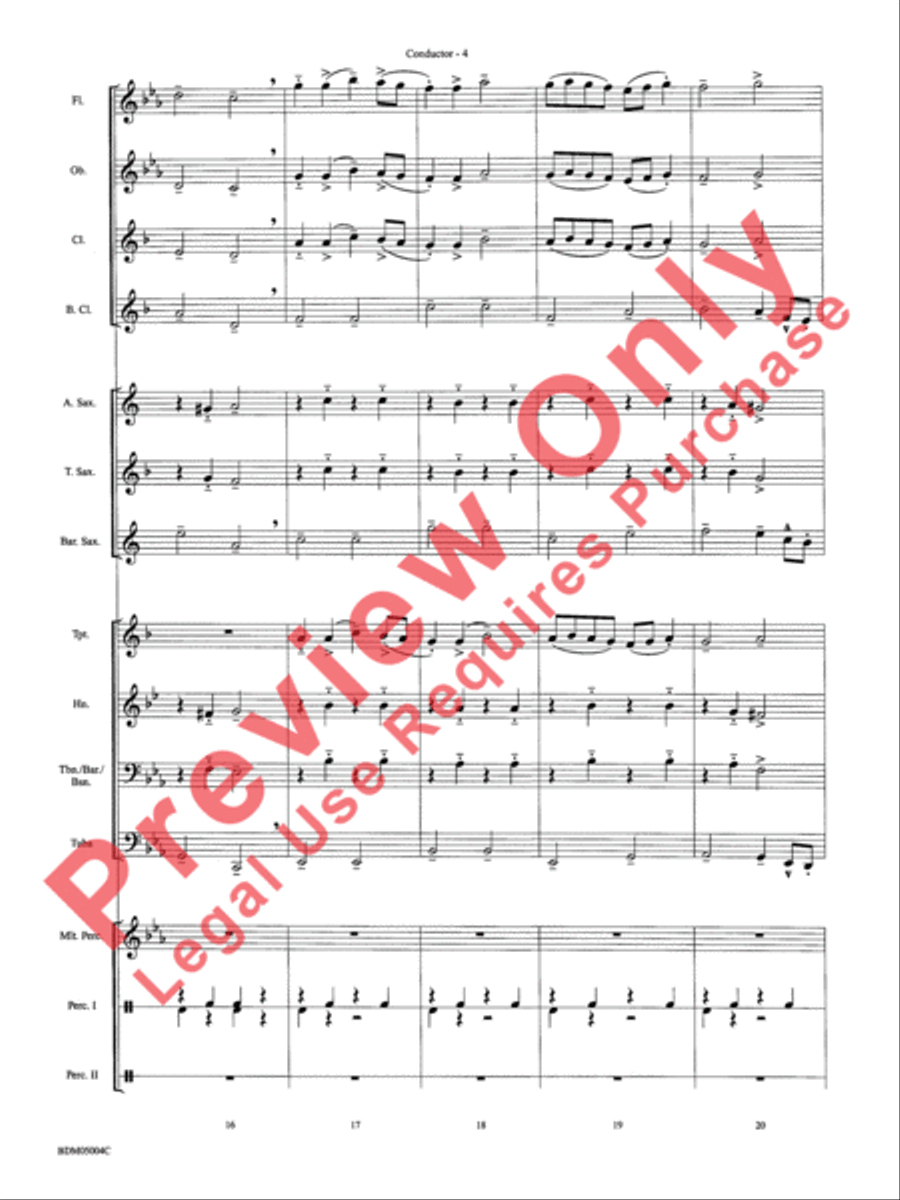 Russian Folk Dance Concert Band scores gallery preview page 6