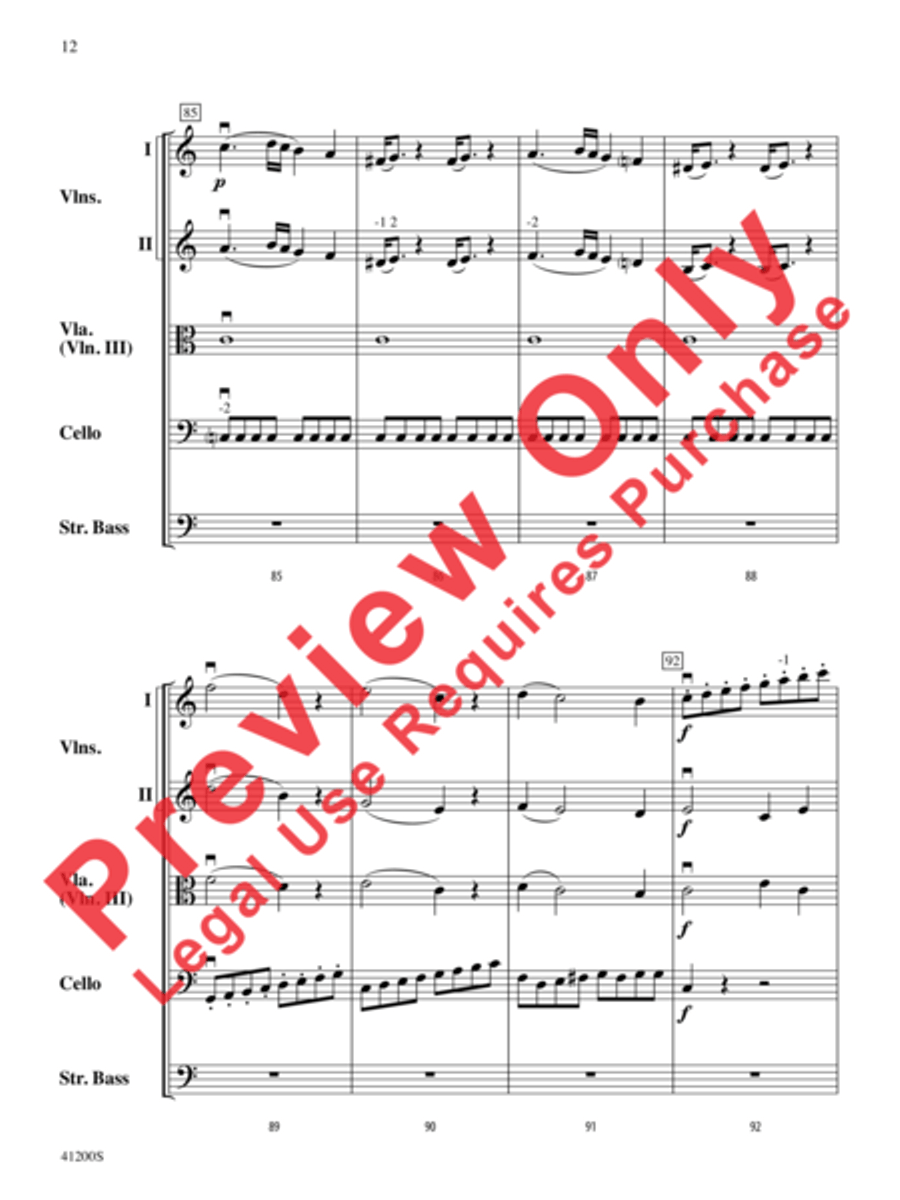 Allegro Molto Allegro Molto String Orchestra scores gallery preview page 13