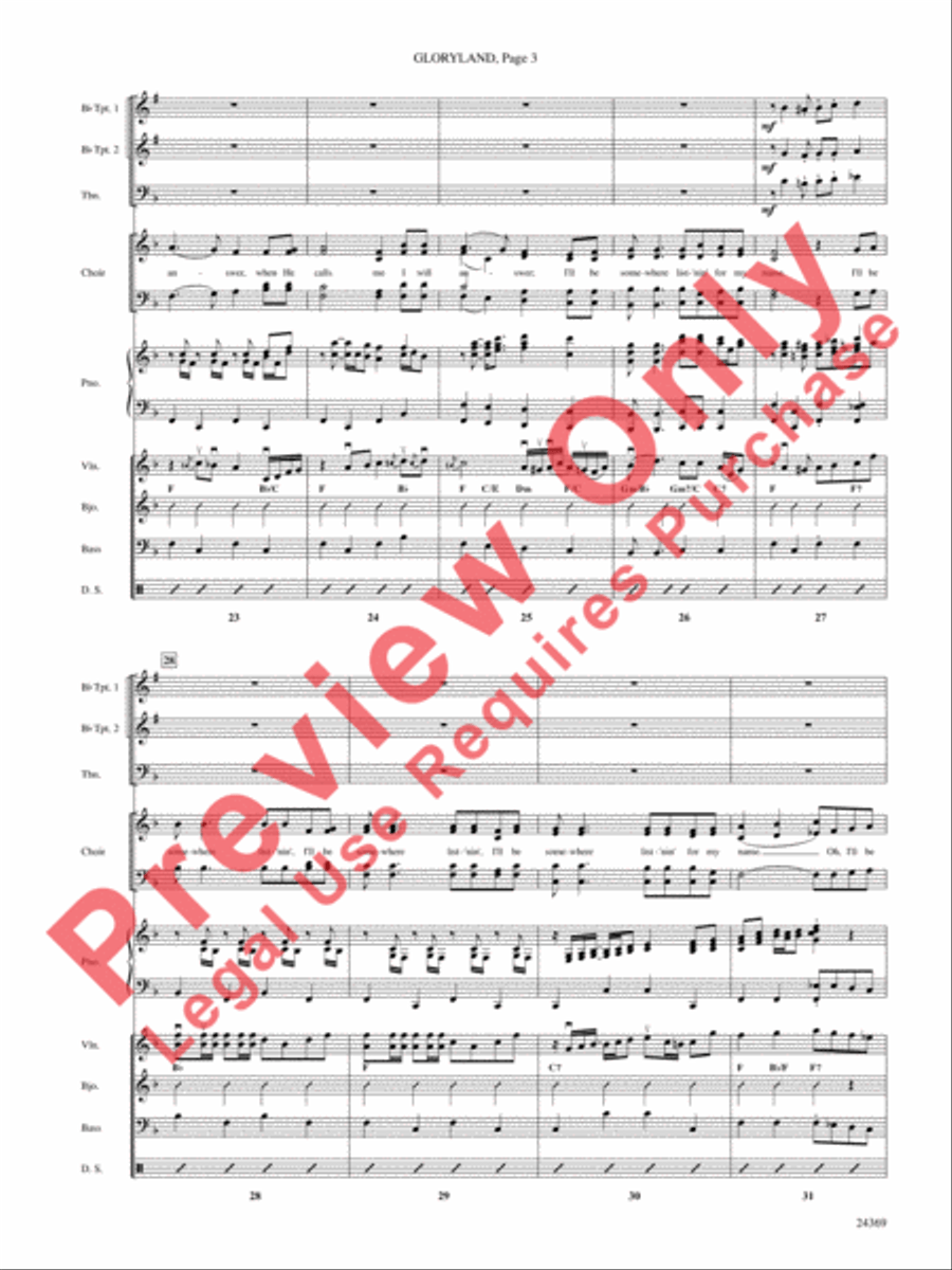Gloryland Choir scores gallery preview page 4
