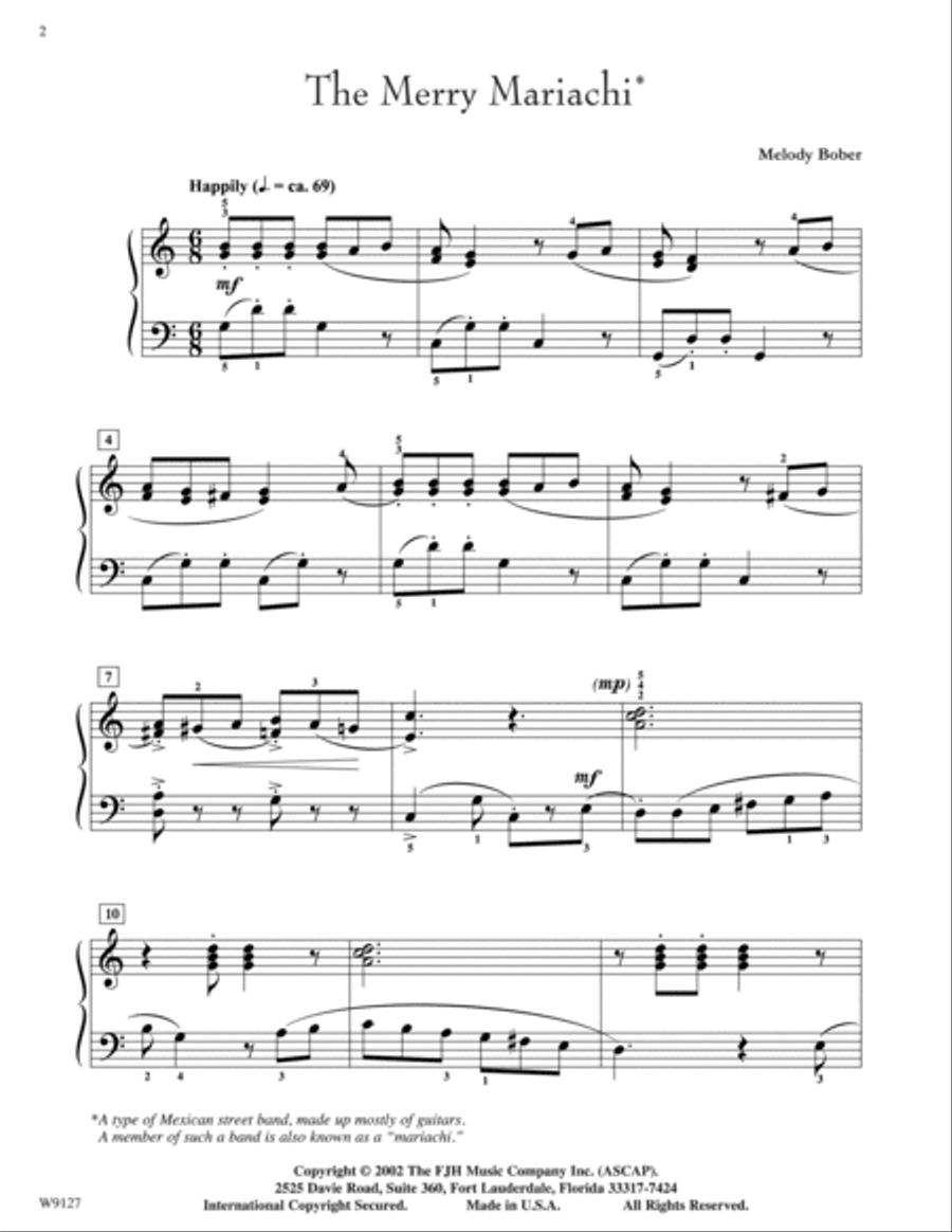 The Merry Mariachi Piano Solo scores gallery preview page 2