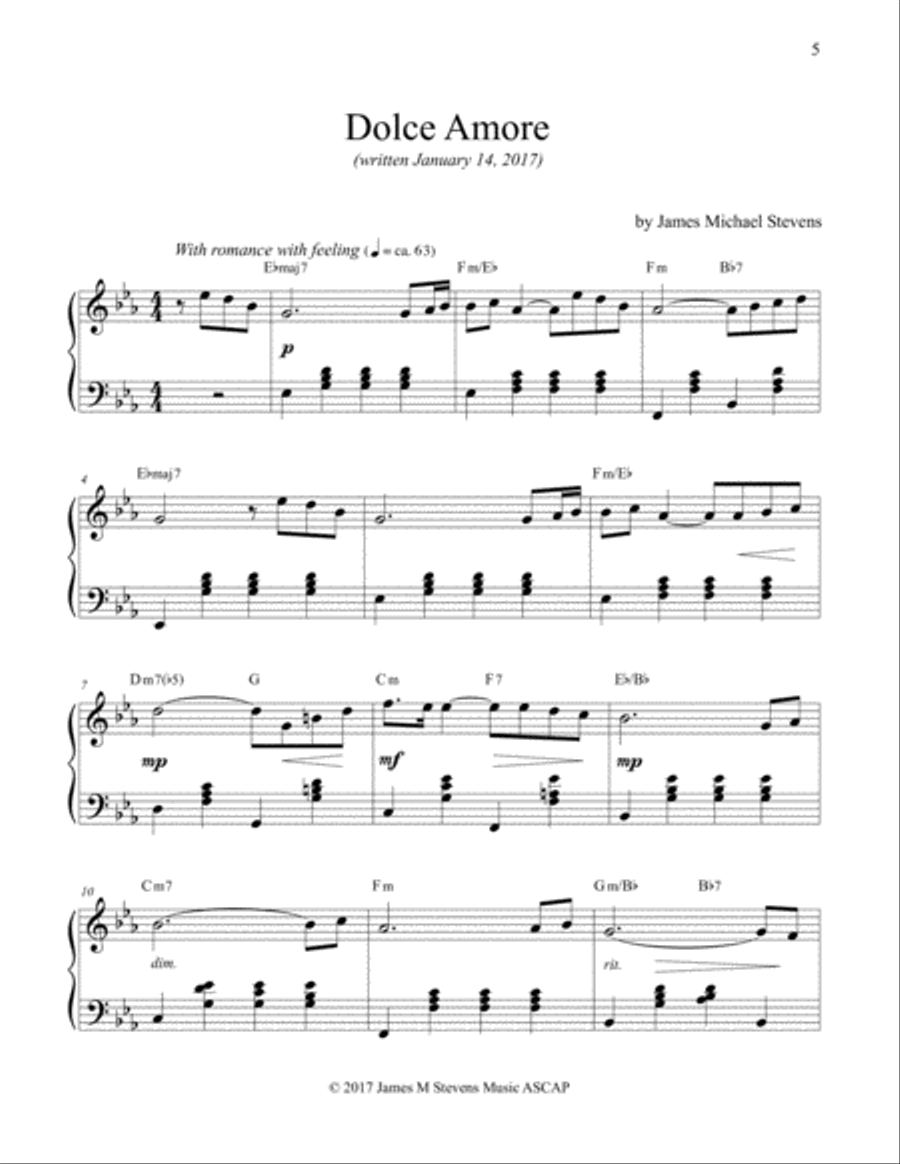 Relaxing & Romantic Piano, Vol. VII Piano Solo scores gallery preview page 5