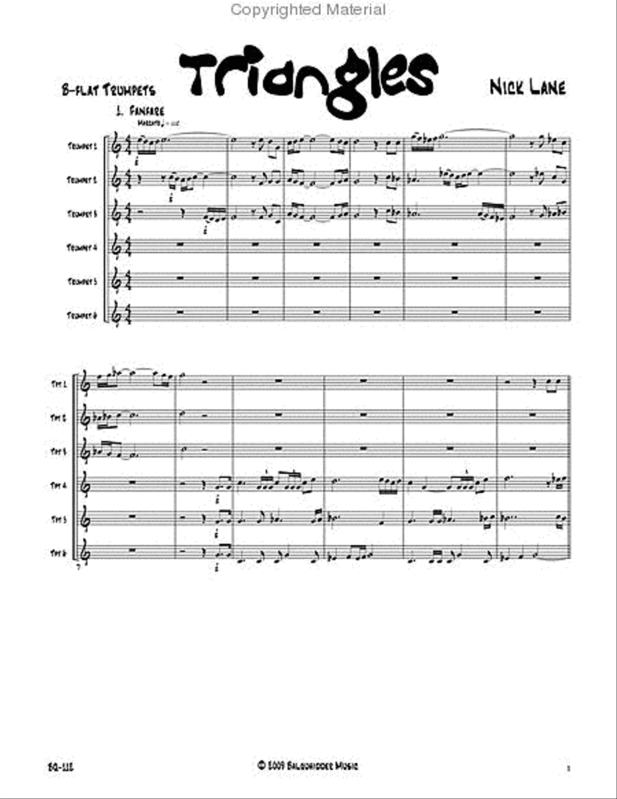 Triangles B-Flat Trumpet scores gallery preview page 2