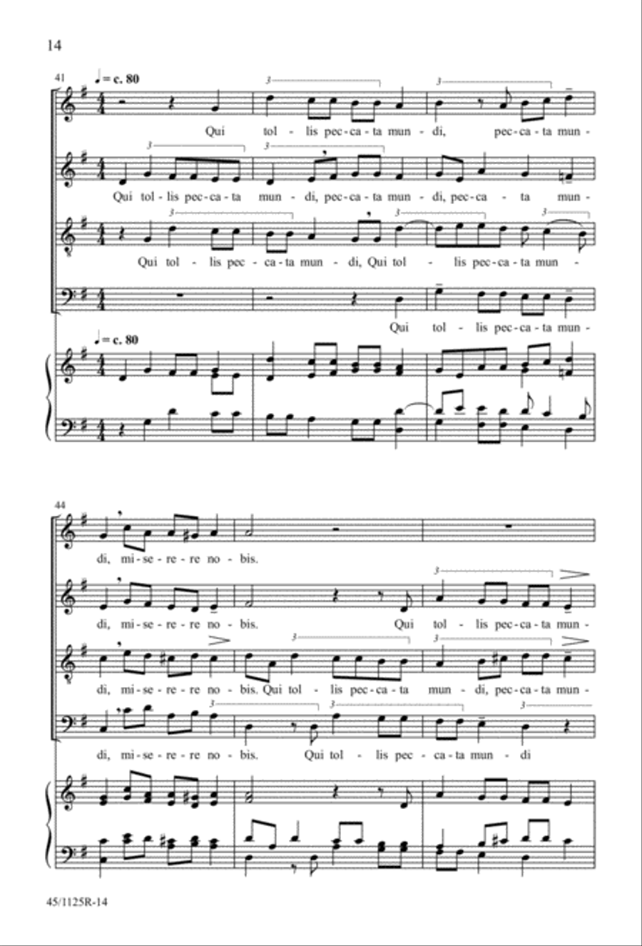 Missa super Dixit Maria Missa super Dixit Maria 4-Part scores gallery preview page 16
