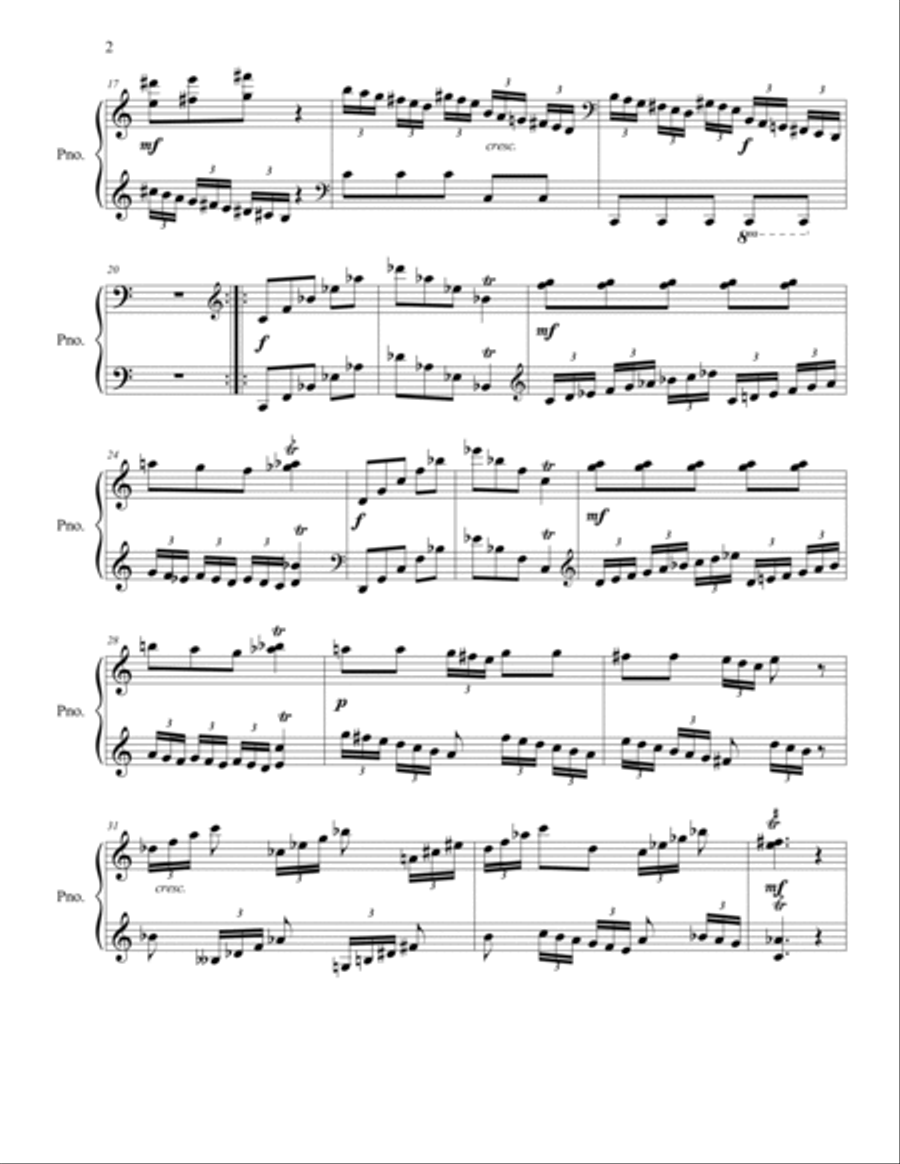 Langostino Sonata No. 5 Langostino Sonata No. 5 Piano Solo scores gallery preview page 2
