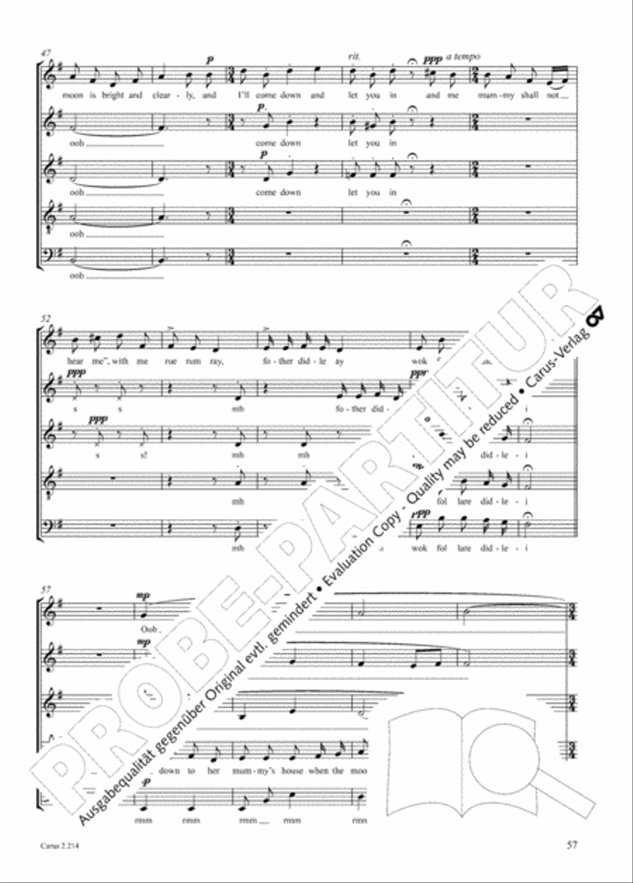 Choral Collection Folk Songs Choir scores gallery preview page 33