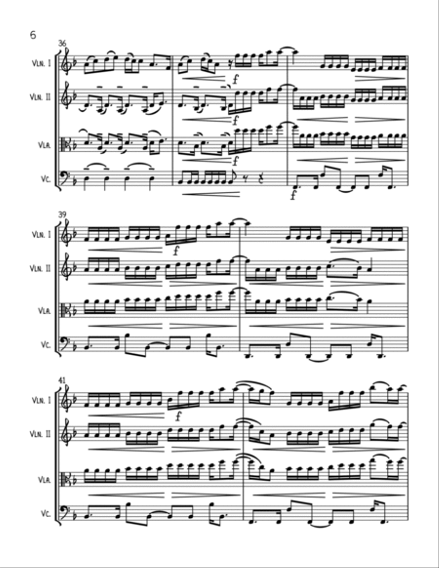 In My Blood String Trio scores gallery preview page 6