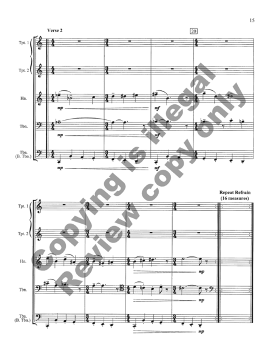 Inaugural Marches Inaugural Marches Brass Quintet scores gallery preview page 30