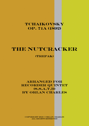 Book cover for Tchaikovsky - The Nutcracker - Trepak (arranged for recorder quintet)