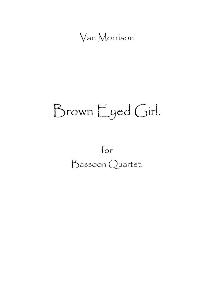 Brown Eyed Girl Woodwind Quartet scores gallery preview page 1