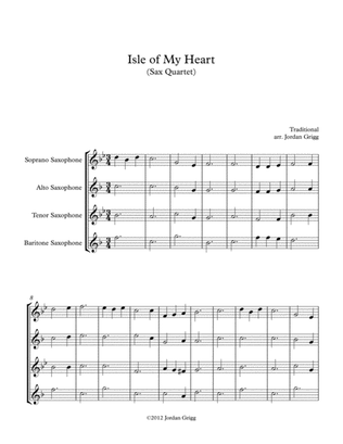 Book cover for Isle of My Heart (Sax Quartet)