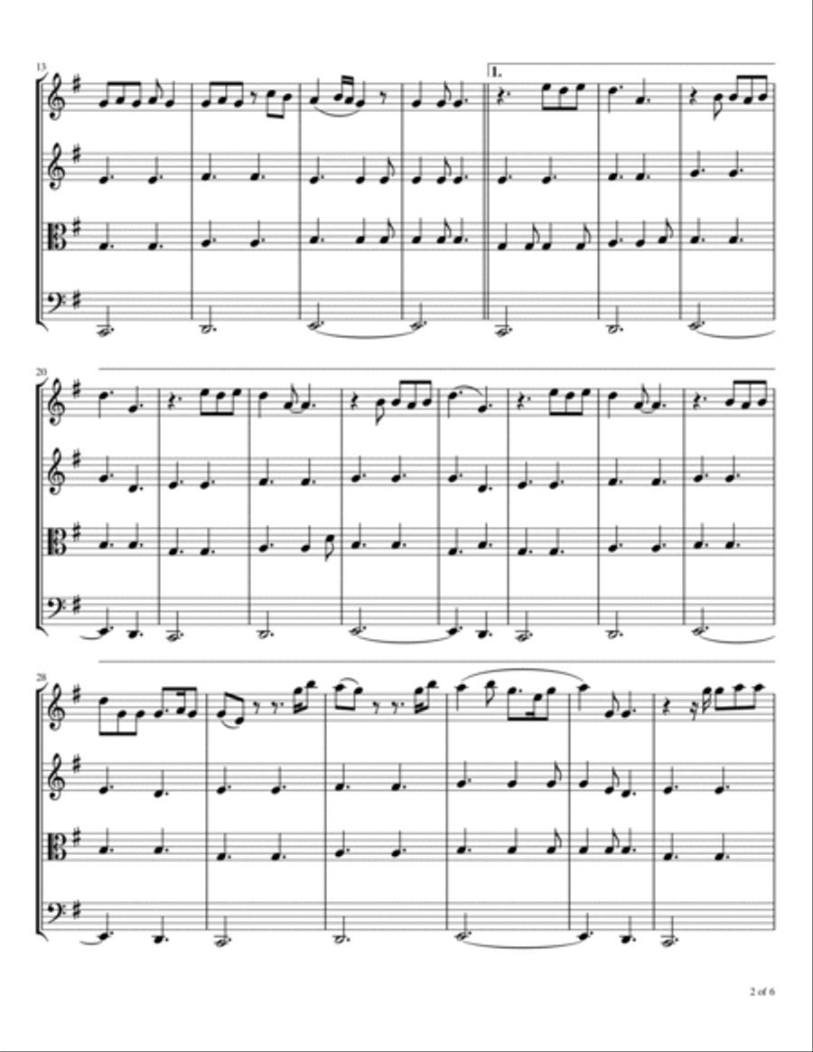 Chemtrails Over The Country Club String Quartet scores gallery preview page 3
