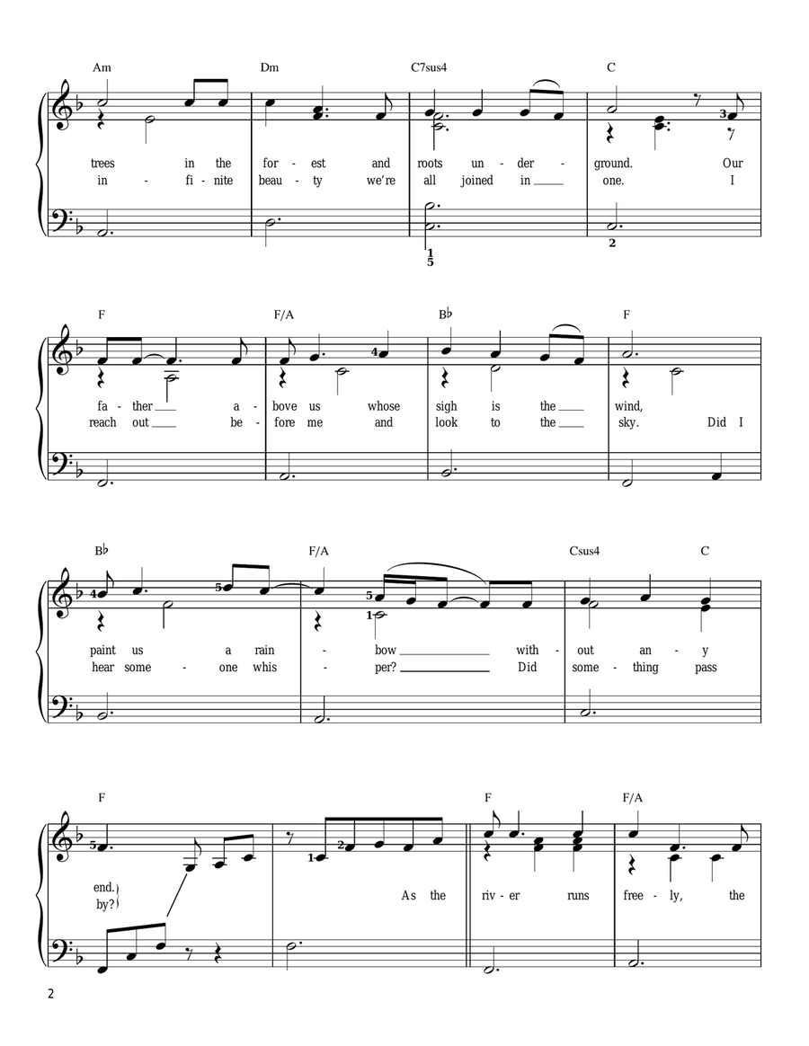The Flower That Shattered The Stone Easy Piano scores gallery preview page 2