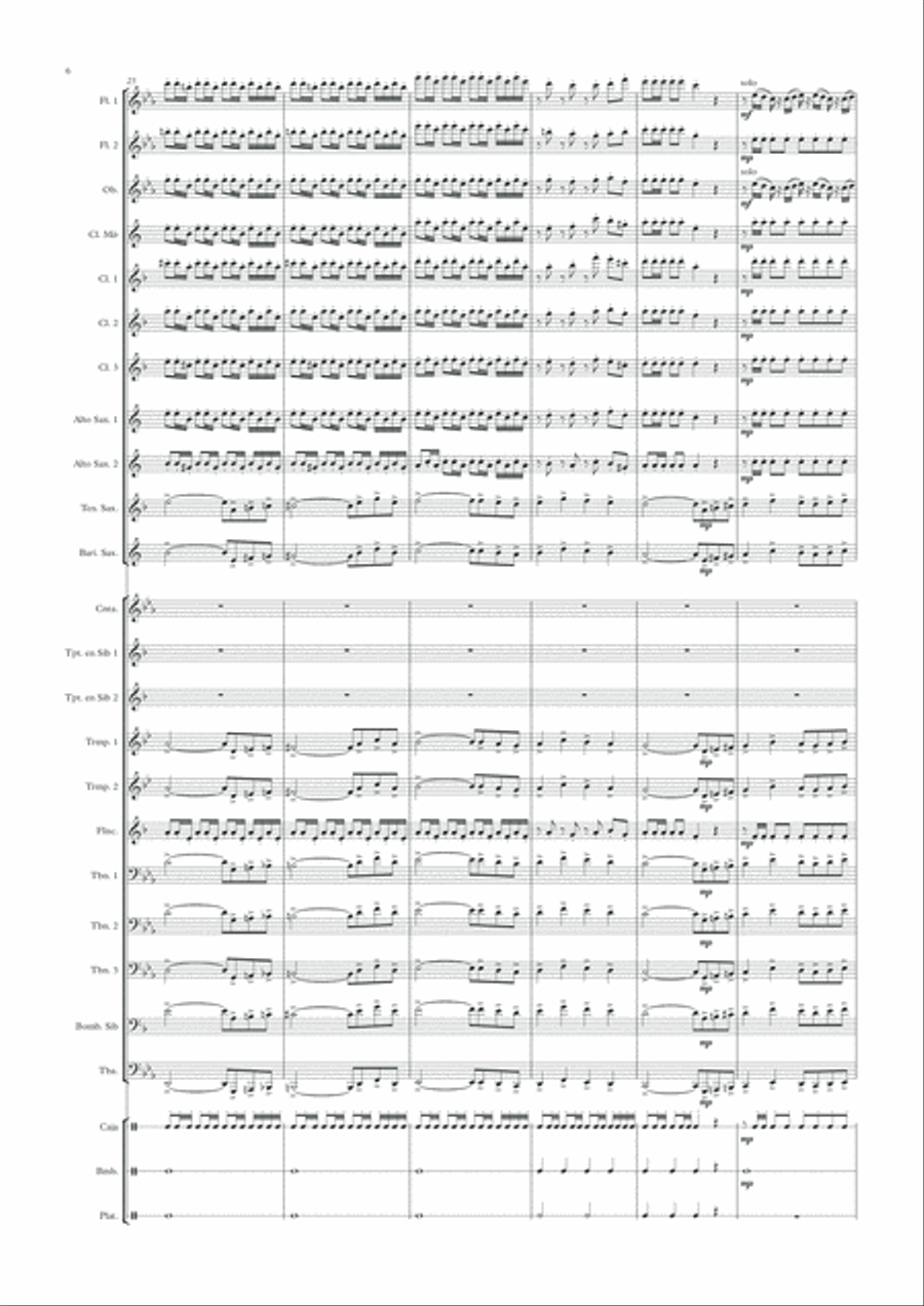 Reina de la Calzá Concert Band scores gallery preview page 6
