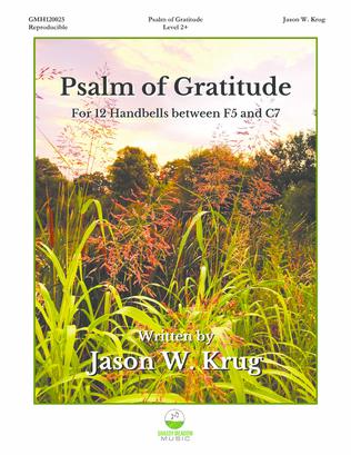 Book cover for Psalm of Gratitude (for 12 handbells)