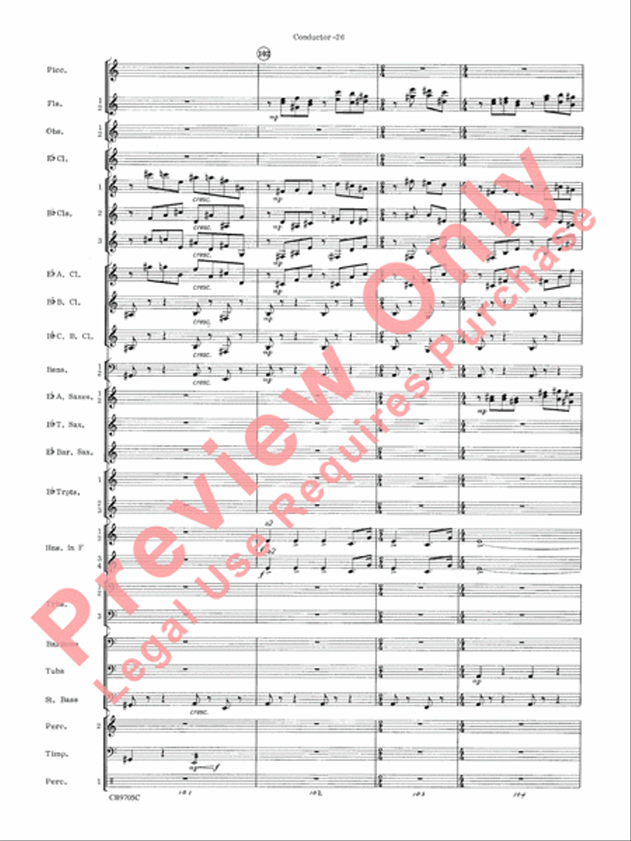 The Empire Strikes Back (Finale) Concert Band scores gallery preview page 29
