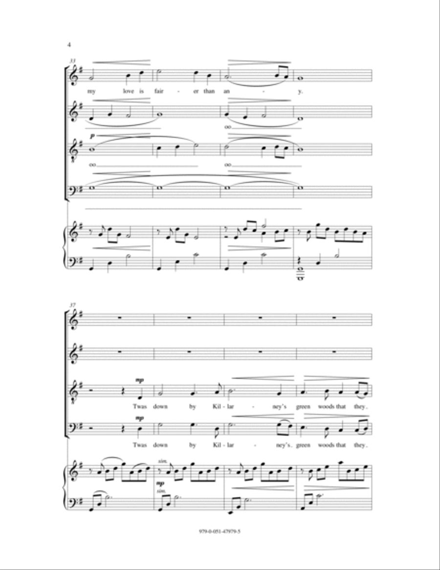 Red Is The Rose 4-Part scores gallery preview page 4