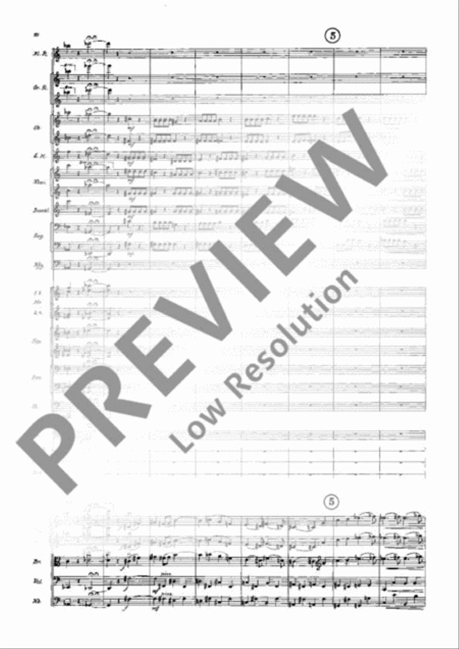 Symphony in E flat Major Orchestra scores gallery preview page 15
