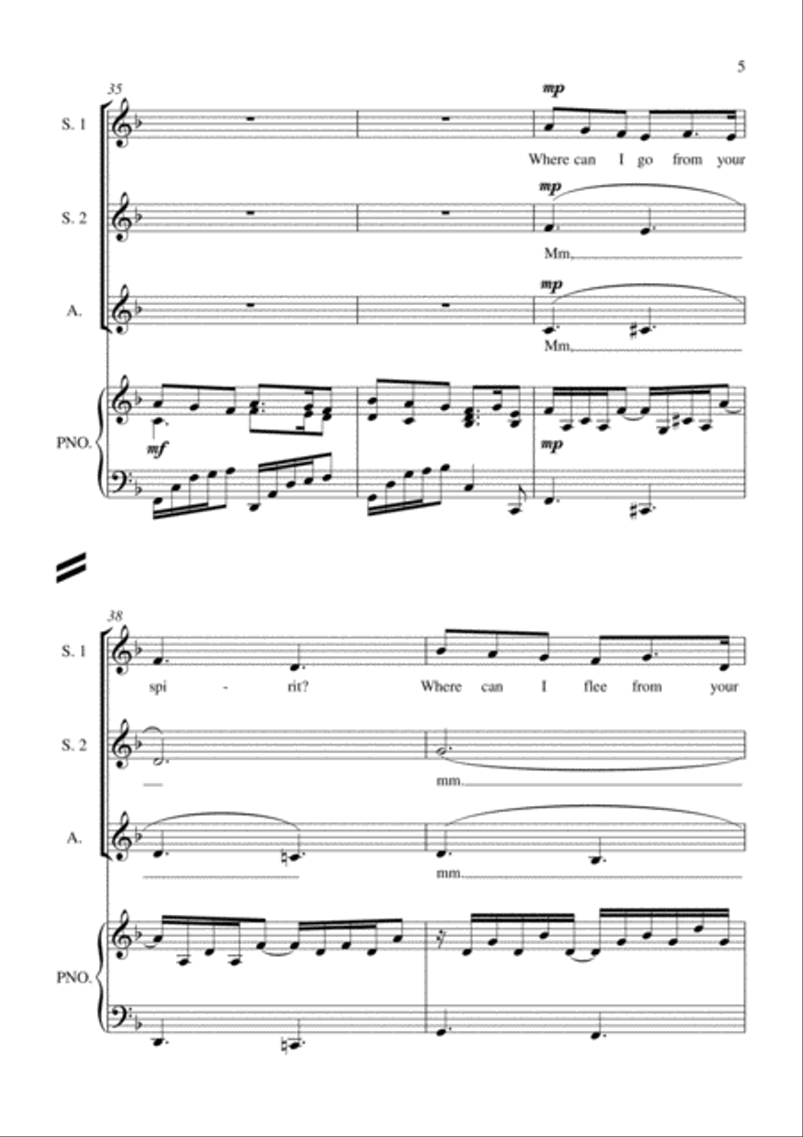Psalm 139 SSA scores gallery preview page 5