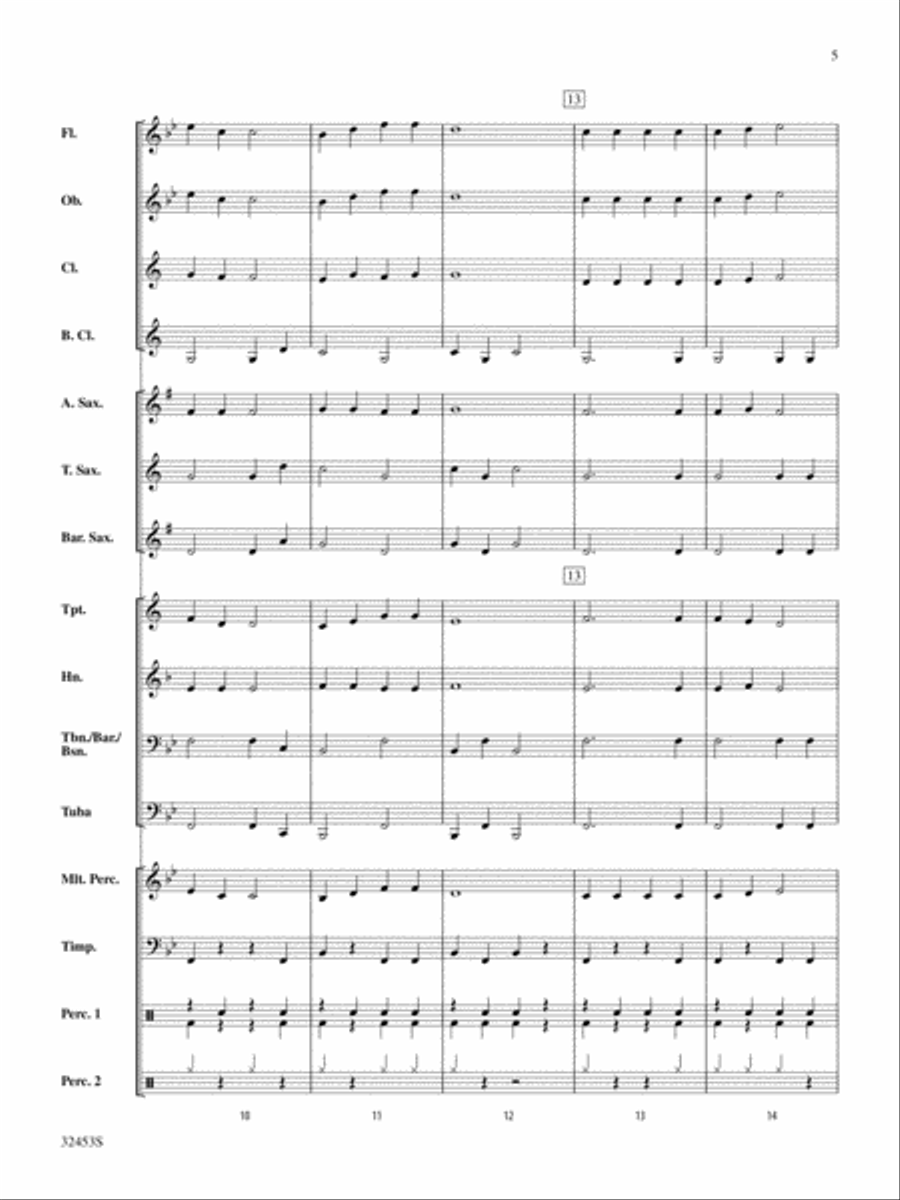 Belwin Very Beginning Band Kit #6: Score Concert Band scores gallery preview page 5