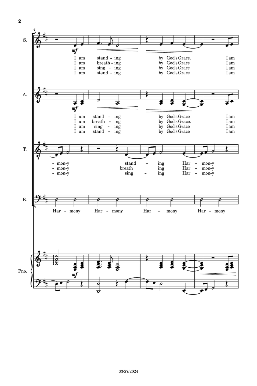 Holy Harmony 4-Part scores gallery preview page 2