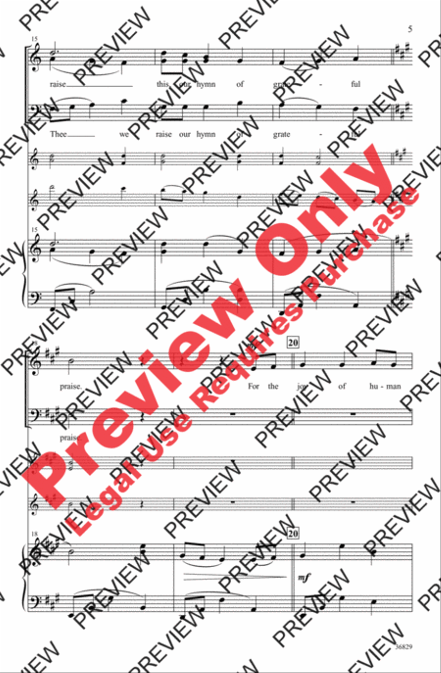 For the Beauty of the Earth 3-Part scores gallery preview page 5