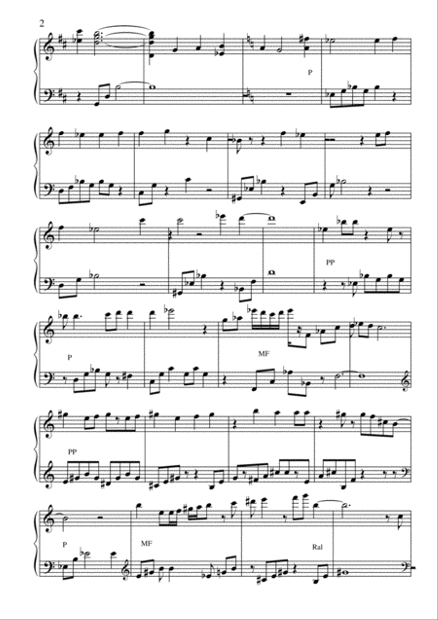 Times Like These Piano Solo scores gallery preview page 2