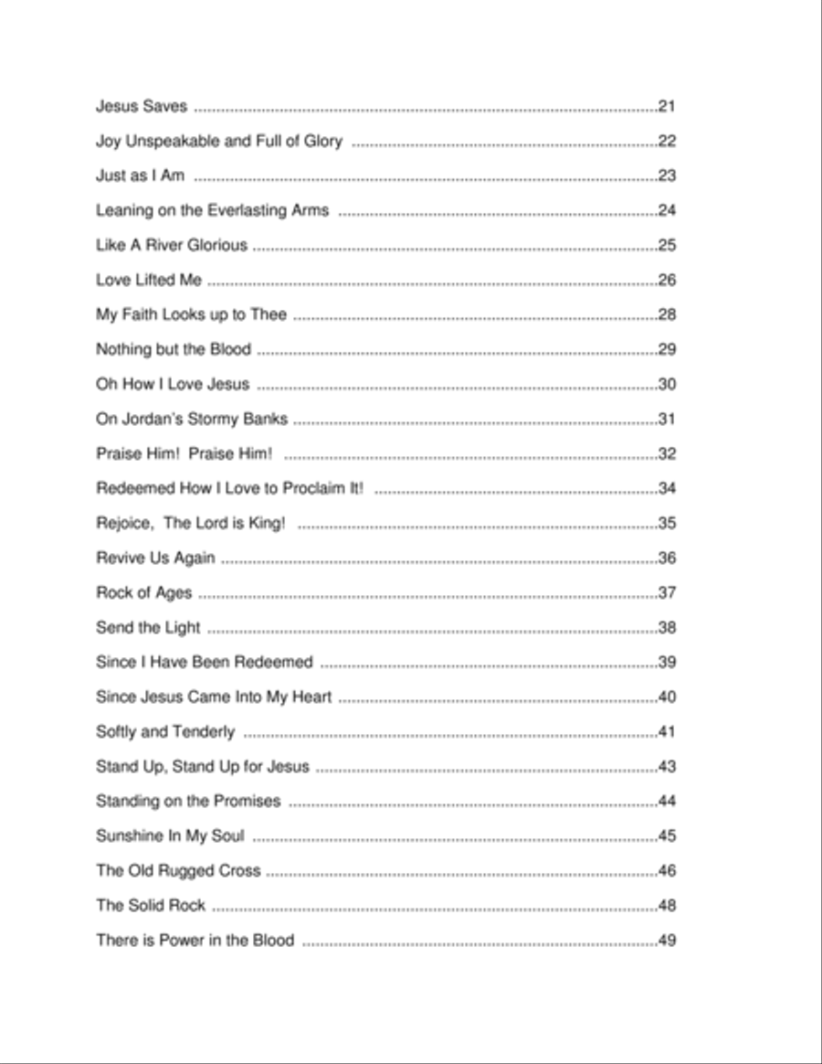 50 Favorite Hymns for Solo and Duet Instruments, Clarinet-Trumpet Clarinet scores gallery preview page 2