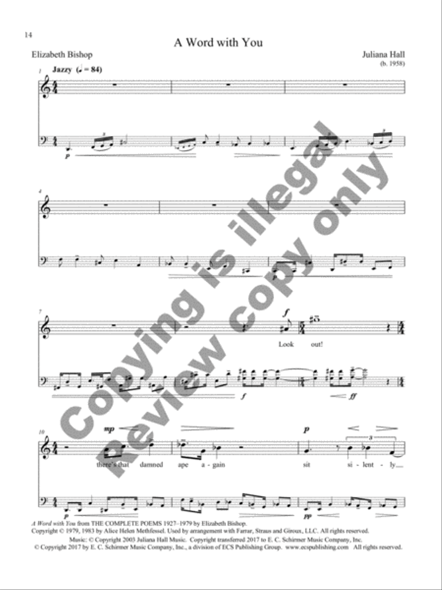 One Art Mezzo-Soprano Voice scores gallery preview page 7