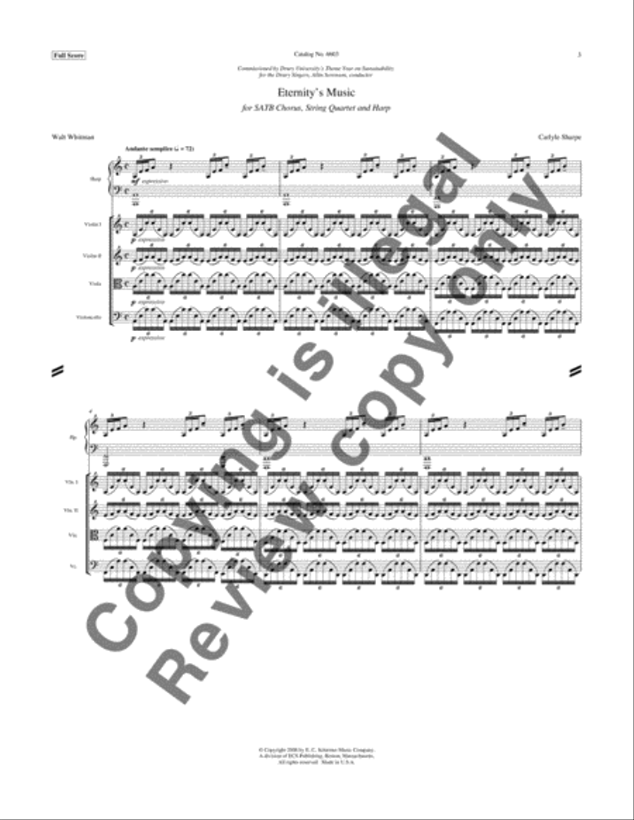 Eternity's Music (Full Score)