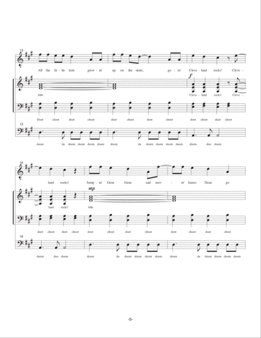 Cleveland Rocks Cleveland Rocks 4-Part scores gallery preview page 5