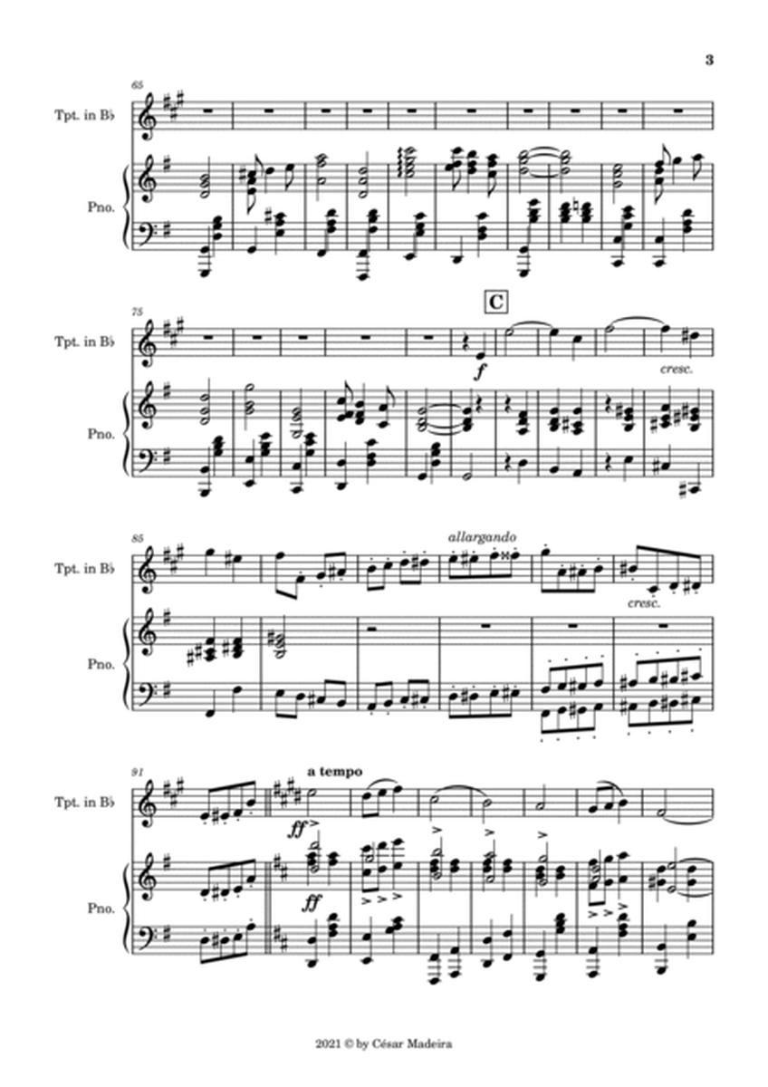 Pomp and Circumstance No.1 - Bb Trumpet and Piano (Full Score and Parts) image number null