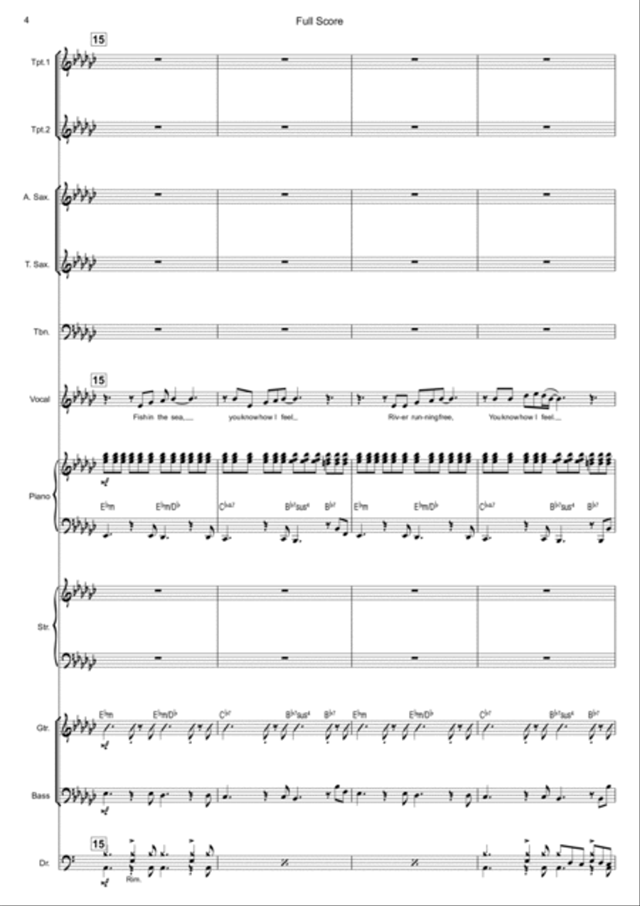 Feeling Good Feeling Good Jazz Ensemble scores gallery preview page 4