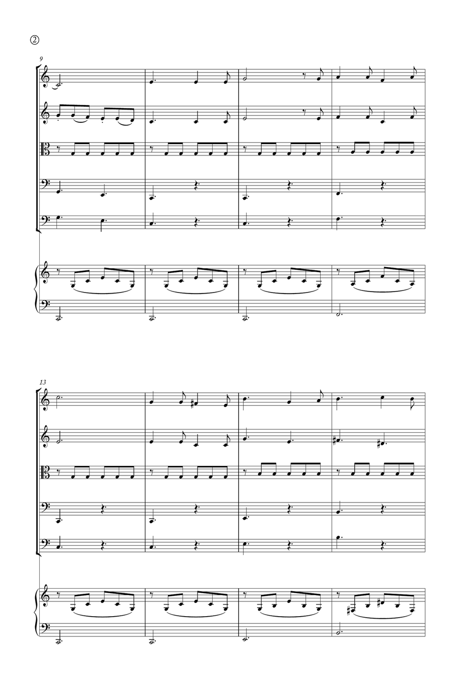 Oh Holy night String Orchestra scores gallery preview page 2