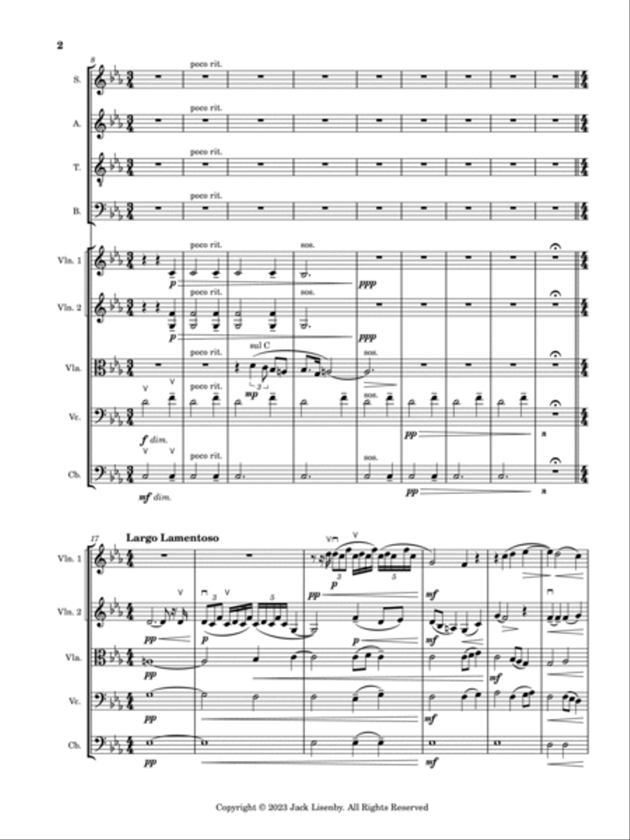 Poem (On a Question yet to be Answered) Chamber Music scores gallery preview page 4