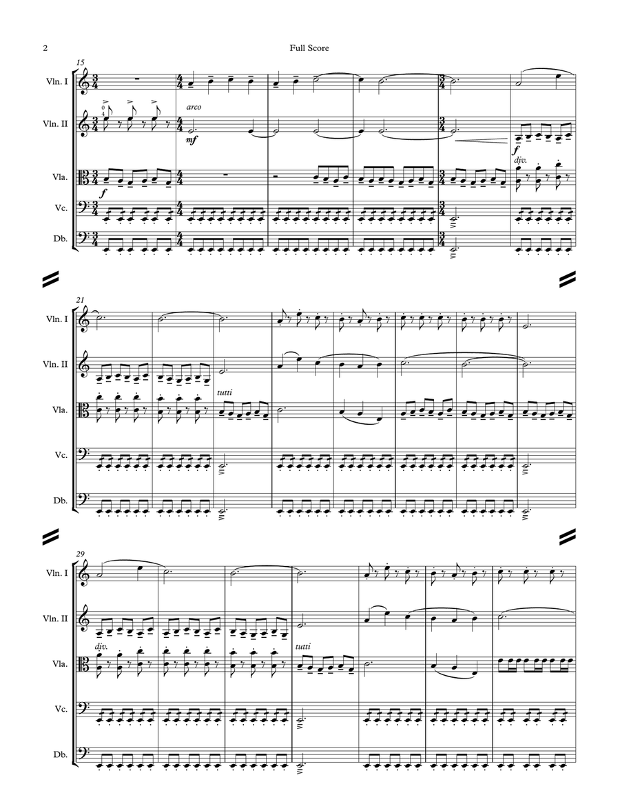 No Time For Caution from the Paramount Pictures film INTERSTELLAR String Orchestra scores gallery preview page 3