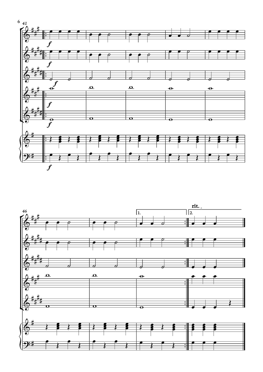 Yellow Submarine Saxophone Quintet scores gallery preview page 6