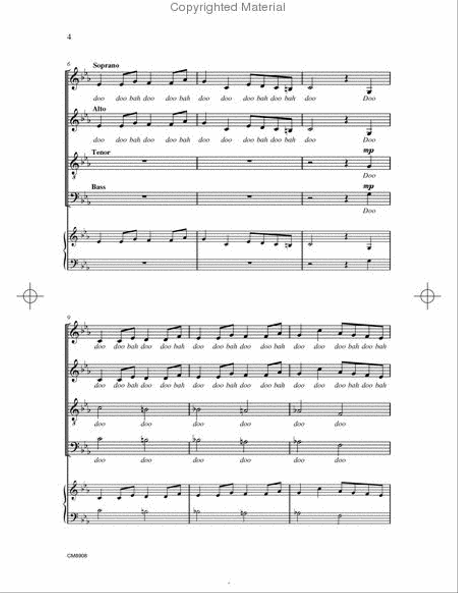 Swingle Song 4-Part scores gallery preview page 3