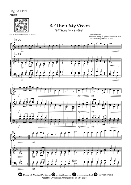 Be Thou My Vision - "Bí Thusa 'mo Shúile" - Easy English Horn and Piano image number null
