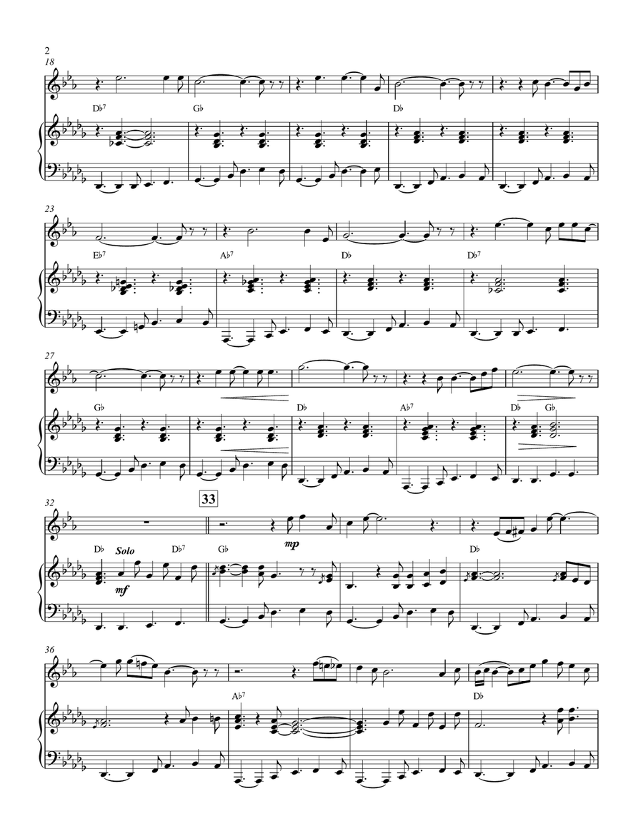 I Can't Stop Loving You B-Flat Trumpet scores gallery preview page 2