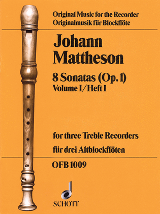 Book cover for 8 Sonatas, Op. 1, Volume 1