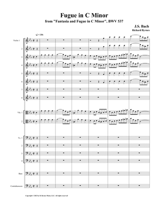 Fugue in C Minor, BWV 537 (String Orchestra + Contrabassoon)