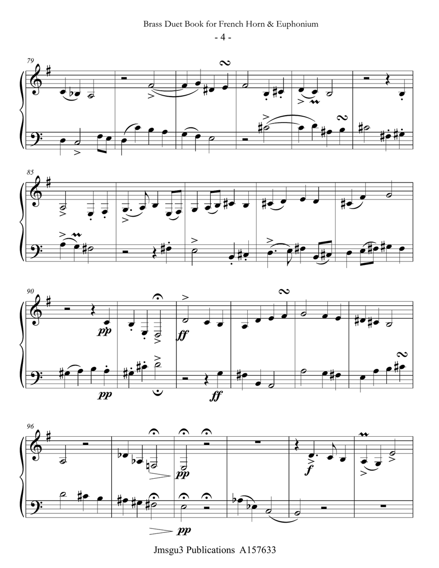 Guthrie: Brass Duet Book for French Horn & Euphonium Brass Duet scores gallery preview page 4