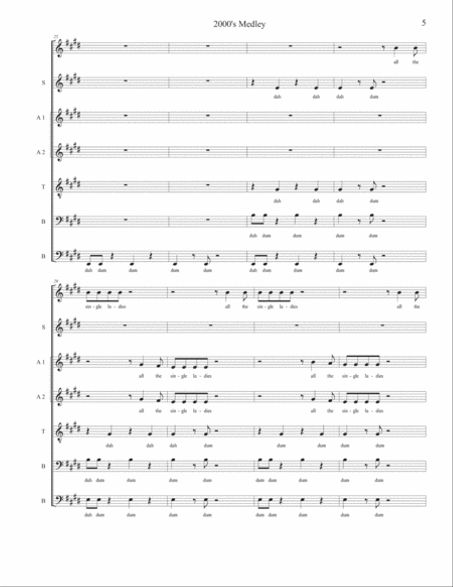 Hot In Herre Divisi scores gallery preview page 5
