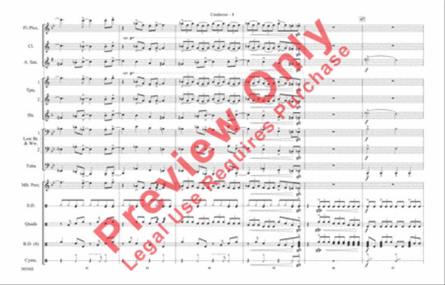 Burn It to the Ground Marching Band scores gallery preview page 9
