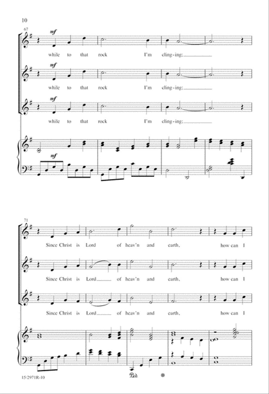 How Can I Keep From Singing? SSA scores gallery preview page 10