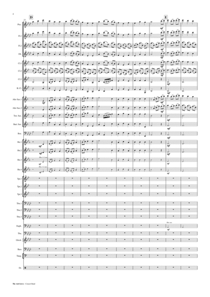 The Ash Grove - Concert Band Score and Parts PDF image number null