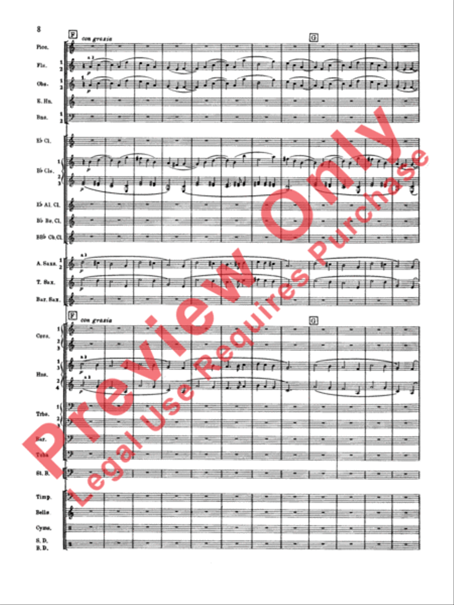 Symphonic Dance No. 2 Concert Band scores gallery preview page 9