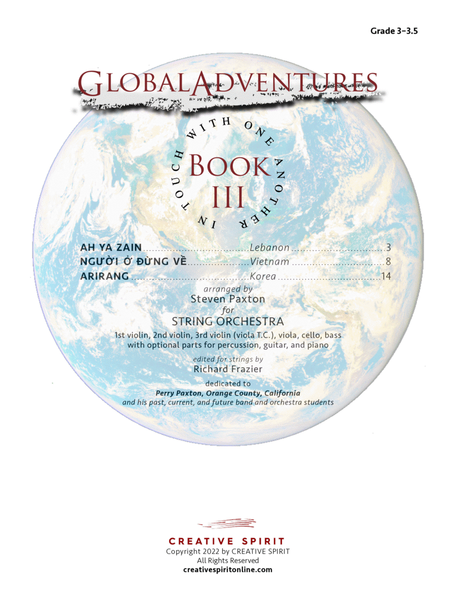 GLOBAL ADVENTURES BOOK III for string orchestra image number null